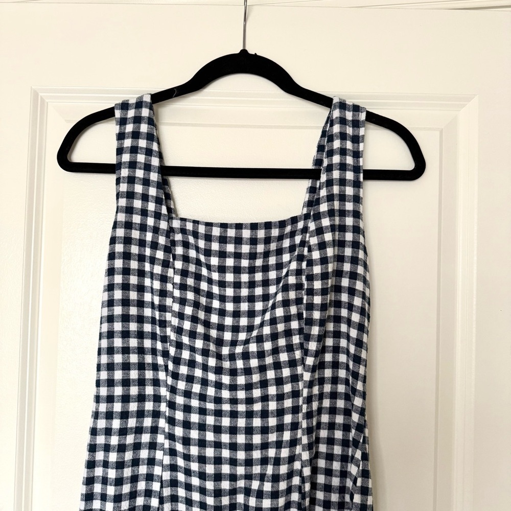 Old Navy White and Navy Checkered Mini Dress - Picture 2 of 2